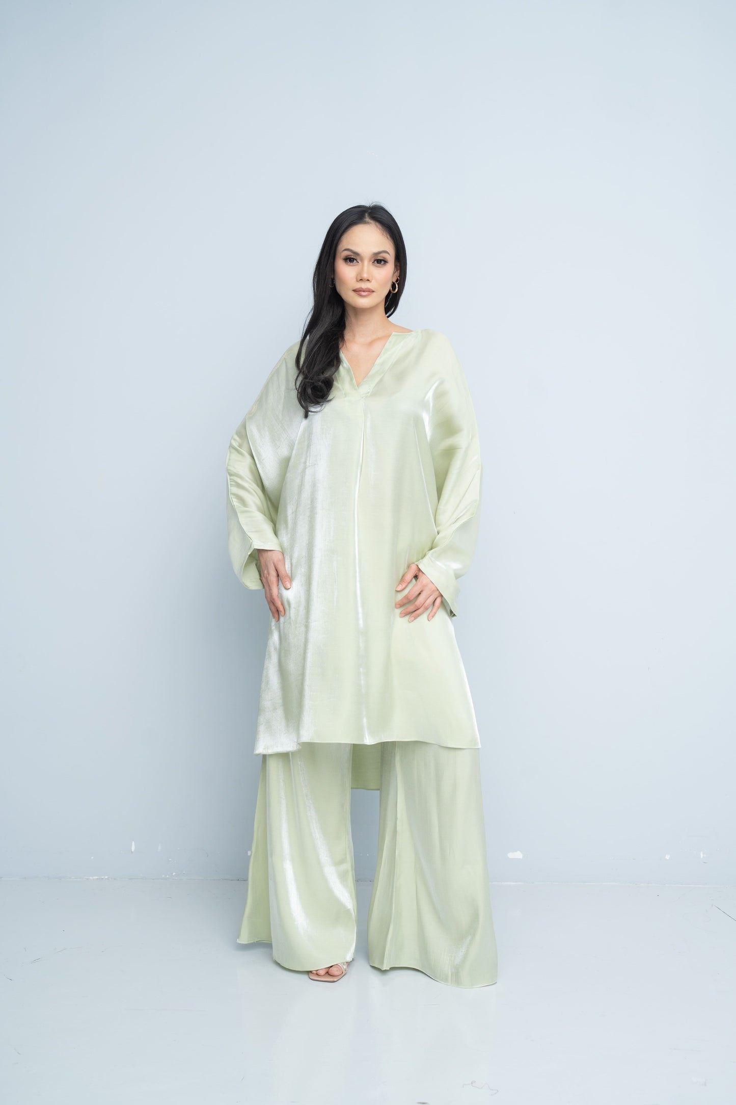 Tunic with Palazzo Pants - Mint