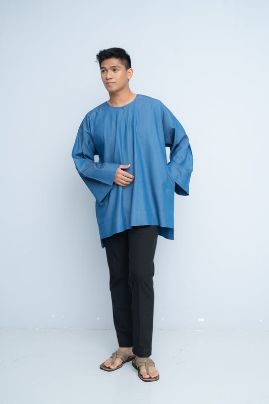 KURTS DENIM- Mid-Blue